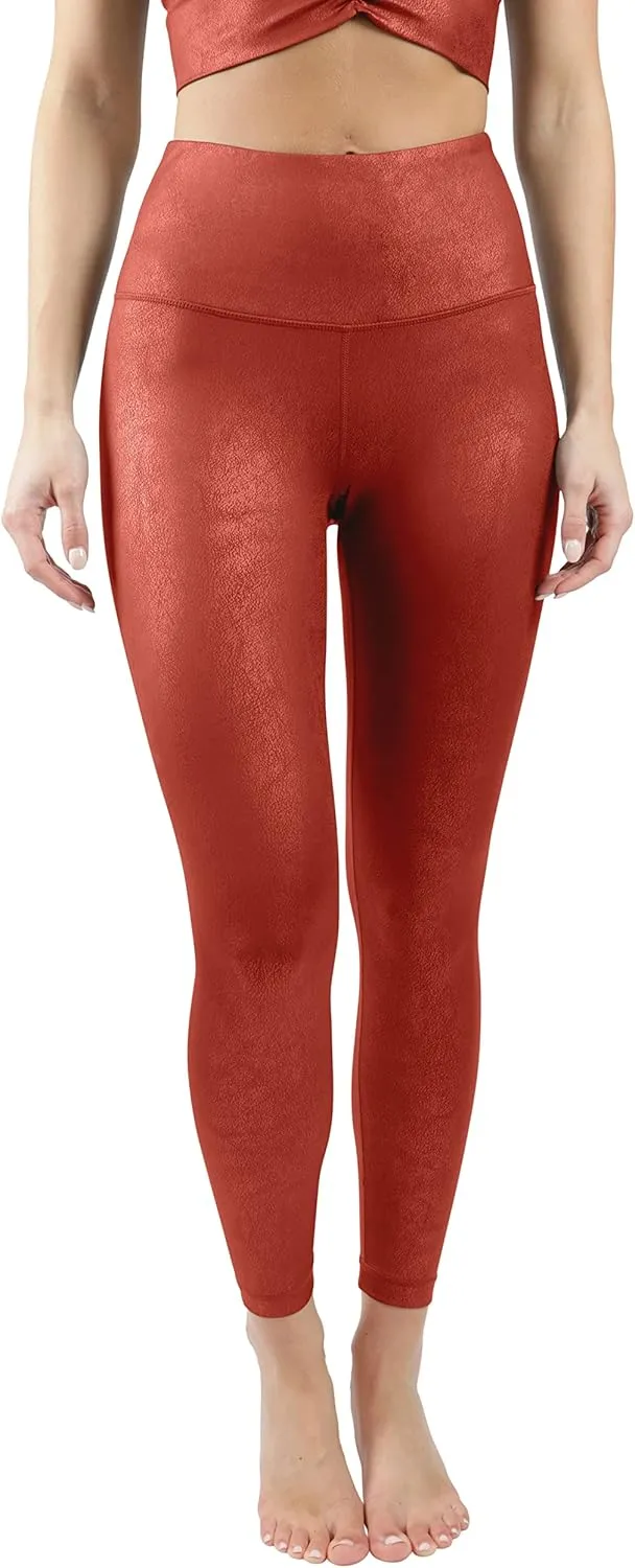 90 Degree By Reflex Womens High Waist Squat Proof Ankle Length Printed Leggings