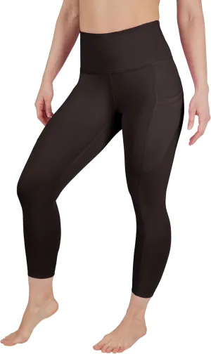 90 Degree By Reflex Womens High Waisted Capri Legging Side Pocket Squat Proof Gym Workout Yoga Pant