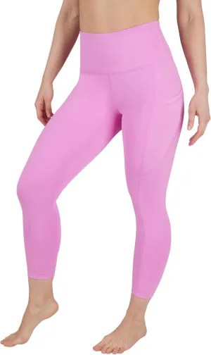 90 Degree By Reflex Womens High Waisted Capri Legging Side Pocket Squat Proof Gym Workout Yoga Pant
