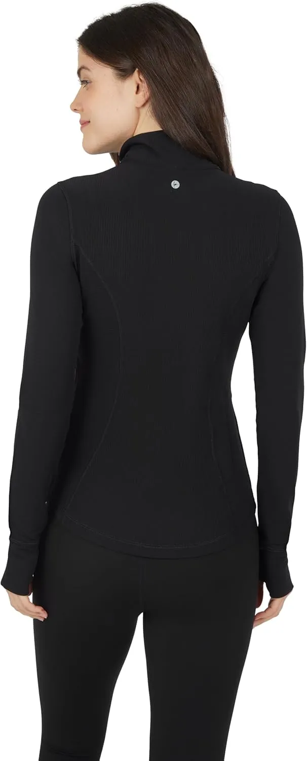 90 Degree By Reflex Womens Lightweight, Full Zip Running Track Jacket