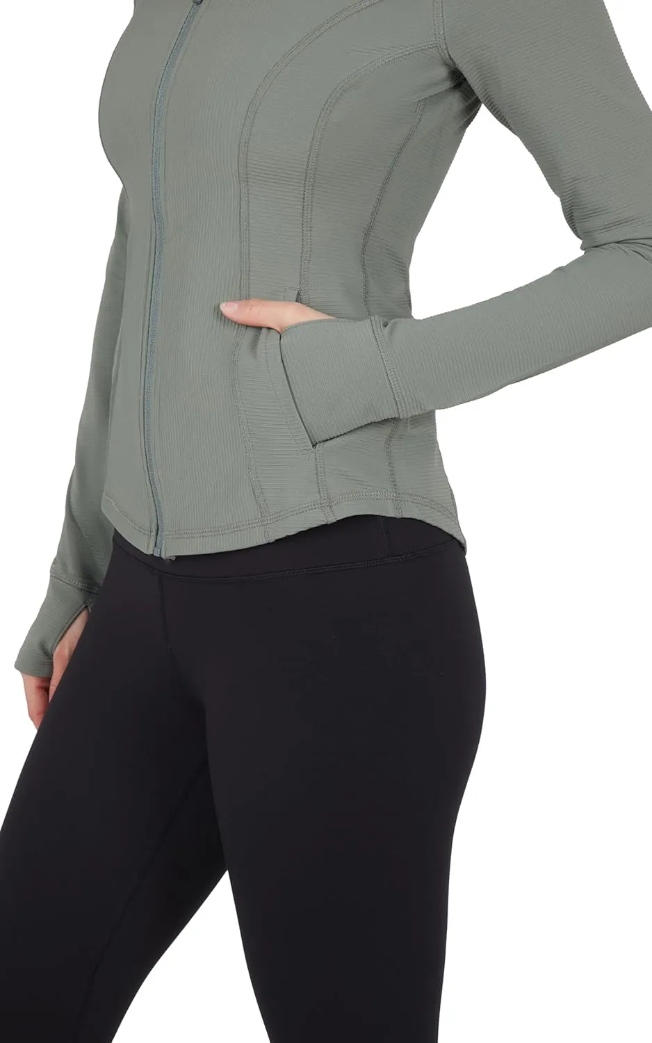90 Degree By Reflex Womens Lightweight, Full Zip Running Track Jacket