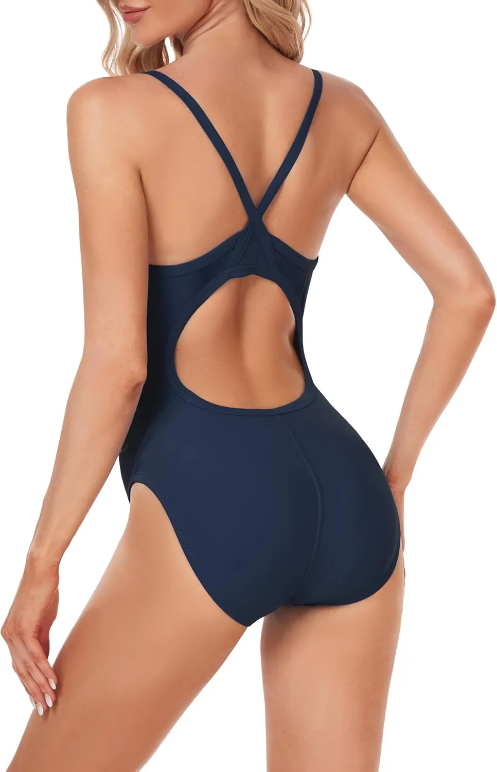 Adoretex Girls/Women's Solid Pro One-Piece Athletic Sports Racing Swimsuit Swimwear