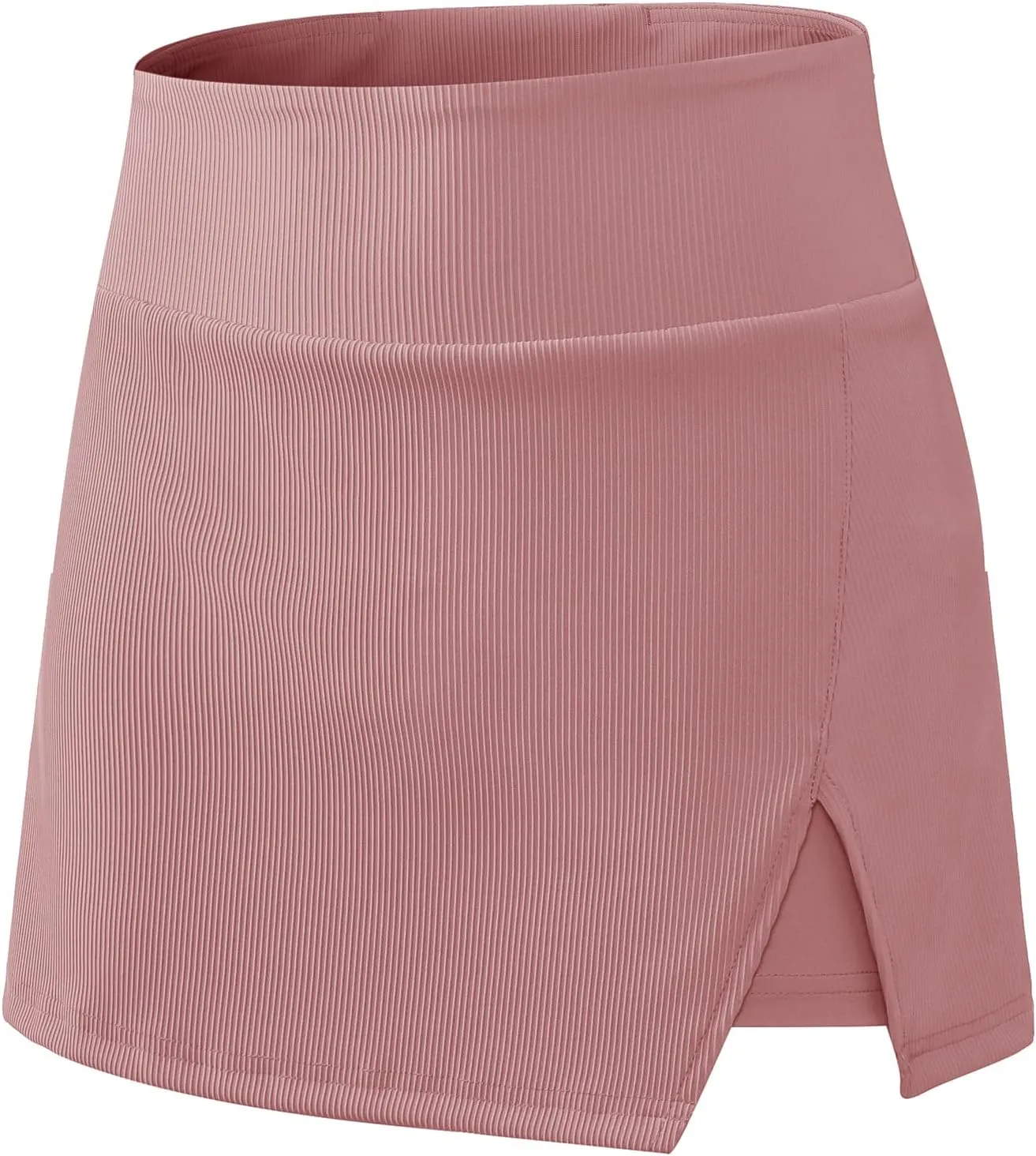 Amxiway Women's Mini Tennis Skirt with Shorts Golf Skort High Waisted Slit Bodycon Athletic Workout Skorts