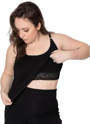 AnaOno Camisole with Pocketed Shelf Bra for Breast Forms - Pocketed Post Mastectomy Modal Camisole - Suitable for Everyday