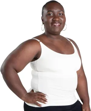 AnaOno Camisole with Pocketed Shelf Bra for Breast Forms - Pocketed Post Mastectomy Modal Camisole - Suitable for Everyday
