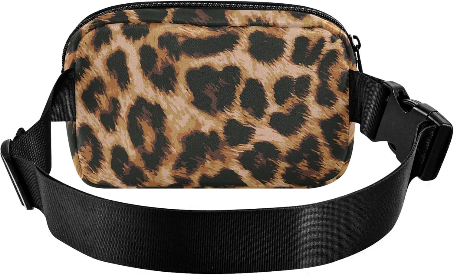 Animal Skin Leopard Design Fanny Packs for Women Hiking Hip Bag Belt Purse Waterproof Waist Purse for Women