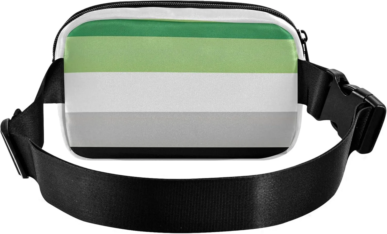 Aromantic Flag Pride Fanny Packs for Women Hip Pouch Belt Bag Waterproof Flower Crossbody Waist Pack