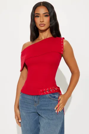 Asteria Off Shoulder Top - Red