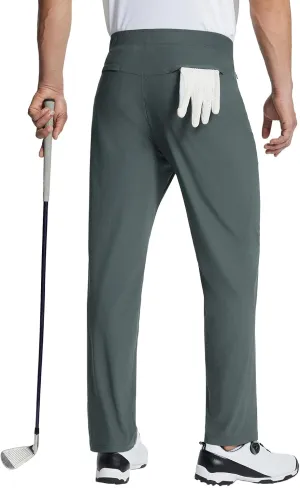 BALEAF Men's Golf Pants Stretch Relaxed Fit 30" Sweatpants with Zipper Pockets Work Casual Athletic