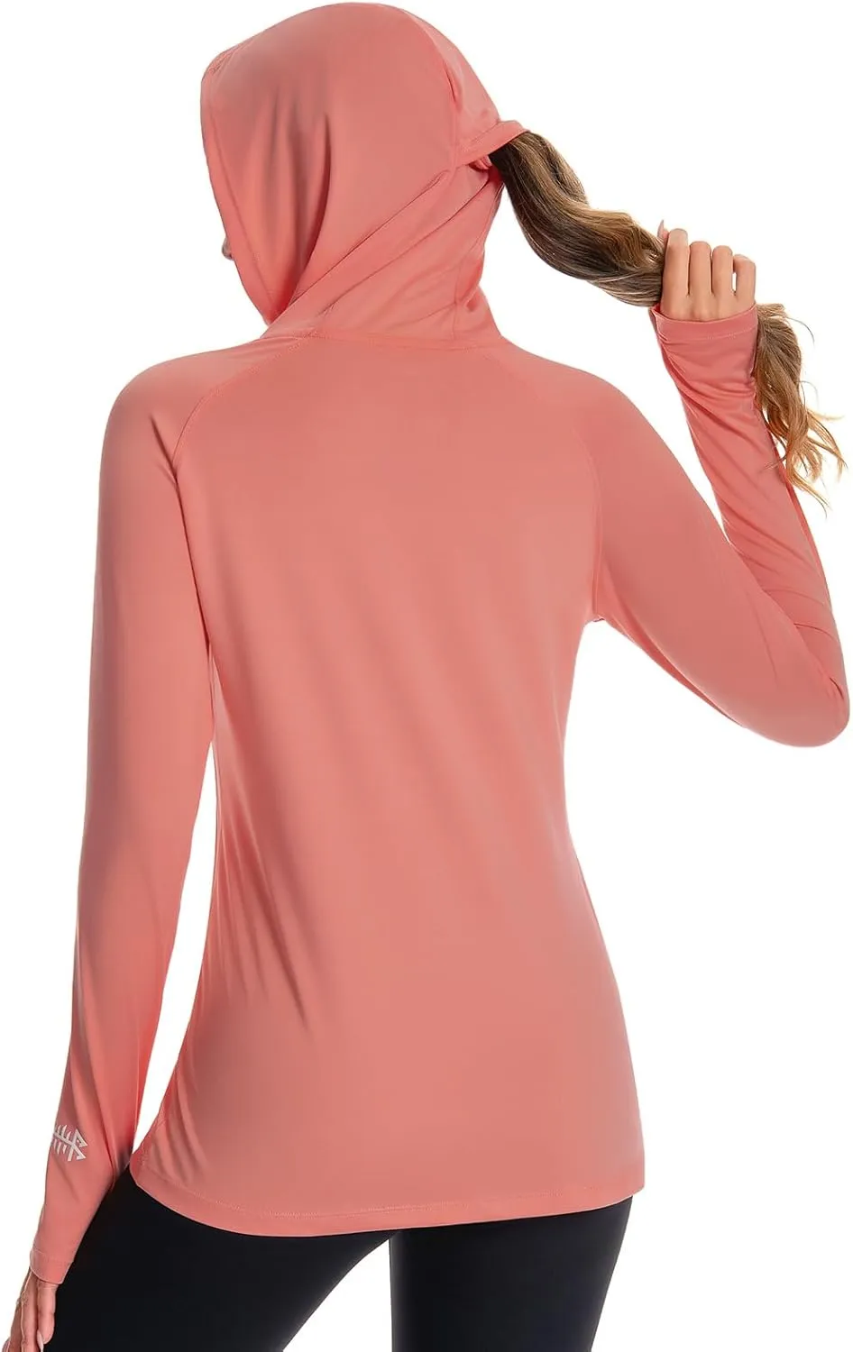 BASSDASH Womens UPF 50  Hiking Fishing Hoodie UV Shirt Long Sleeve Outdoor Activewear Breathable Lightweight Stretch