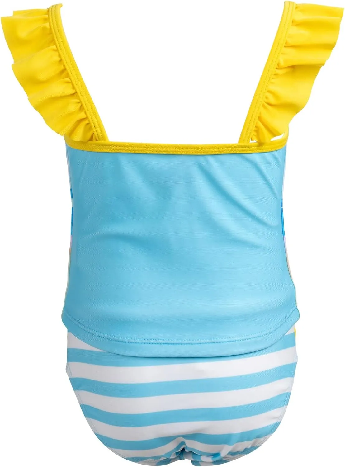 Bluey Girls UPF 50  Tankini Top and Bikini Bottom Swim Set Toddler to Little Kid Sizes (2T - 7-8)