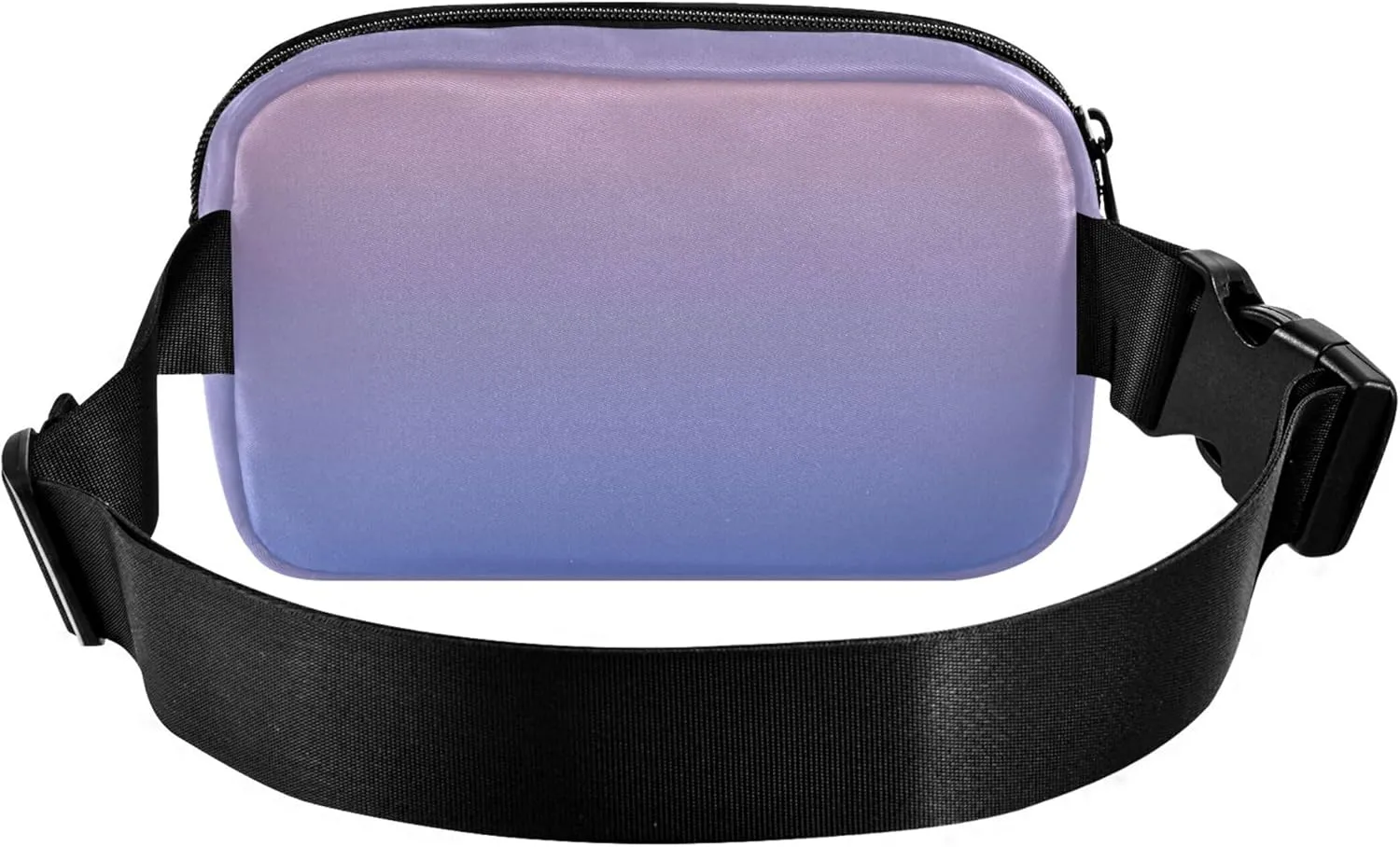 Blush Pink Blue Gradient Womens Fanny Pack Neon Belt Bag Hip Pouch Waterproof Waist Pouch for Women