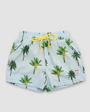 Boy's Swim Shorts - La Banana Jr. (Light Blue)