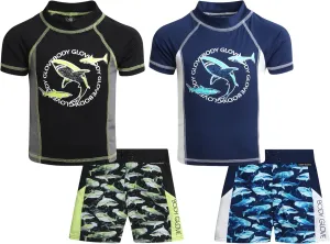 Boys' Swim Trunks - 3 Pack UPF 50  Quick Dry Board Shorts Bathing Suit -Swimwear for Boys (Size: 5-14)