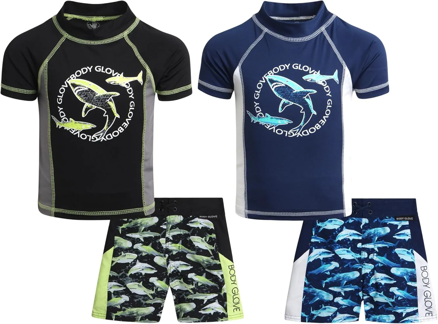Boys' Swim Trunks - 3 Pack UPF 50  Quick Dry Board Shorts Bathing Suit -Swimwear for Boys (Size: 5-14)