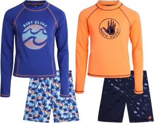 Boys' Swim Trunks - 3 Pack UPF 50  Quick Dry Board Shorts Bathing Suit -Swimwear for Boys (Size: 5-14)