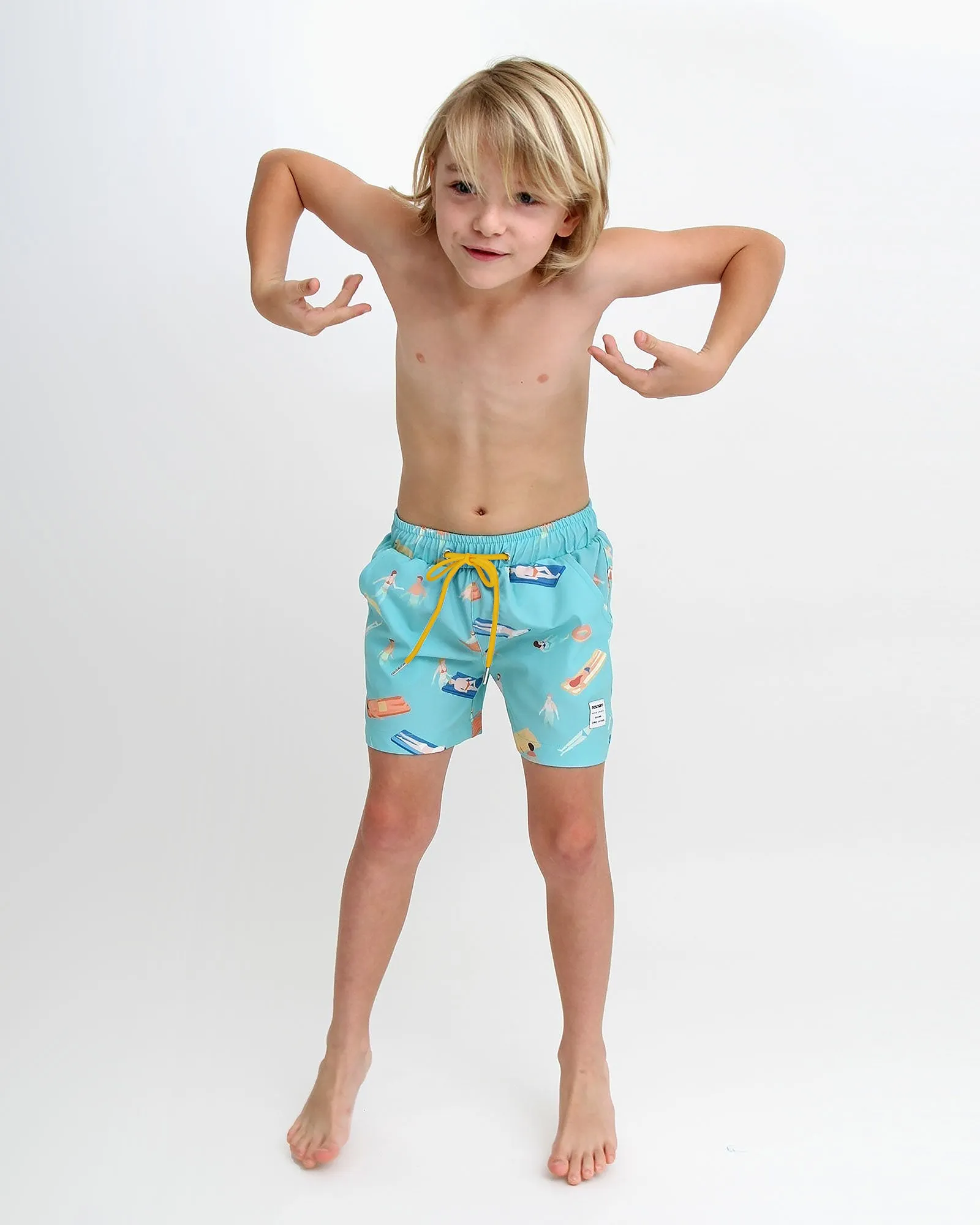 Boy's Tailored Swim Shorts - Cabana Boy