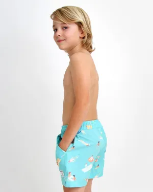 Boy's Tailored Swim Shorts - Cabana Boy