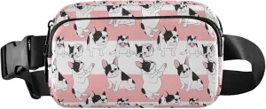 Cartoon French Bulldog Women Fanny Packs Waterproof Hip Bag Belt Pouch Cute Waist Purse for Women