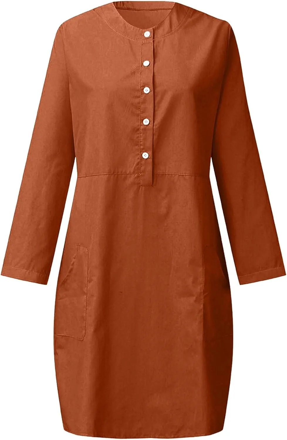 Ceboyel Women 2023 Button Linen Dresses Cotton Summer Midi Dresses Short Sleeve Casual Shirt Dress Ladies Teacher Clothing