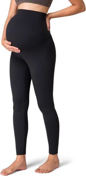 Colorfulkoala Womens Dreamlux Maternity Leggings Over The Belly 25" / 28" Inseam Soft Workout Activewear Yoga Pregnancy Pants