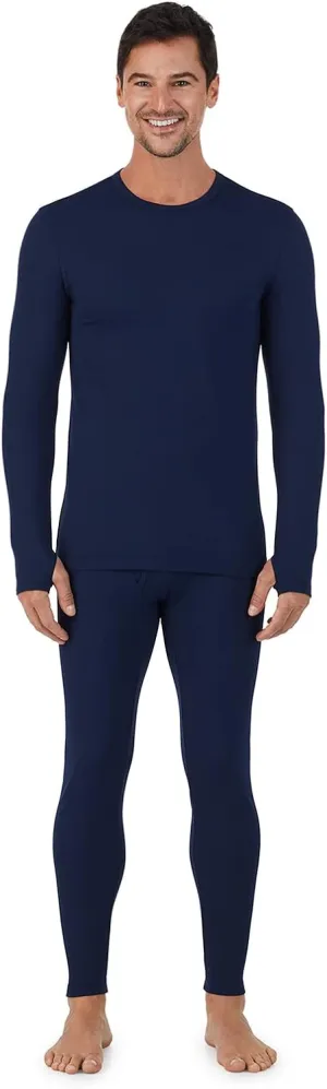 Cuddl Duds Thermal Underwear Shirt and Leggings Set for Men - Heavyweight Fleece Lined Long Johns - Winter Clothes Base Layer