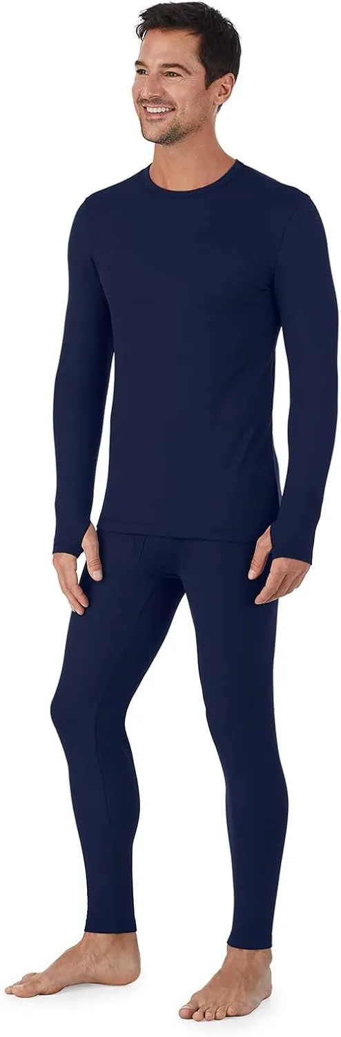 Cuddl Duds Thermal Underwear Shirt and Leggings Set for Men - Heavyweight Fleece Lined Long Johns - Winter Clothes Base Layer