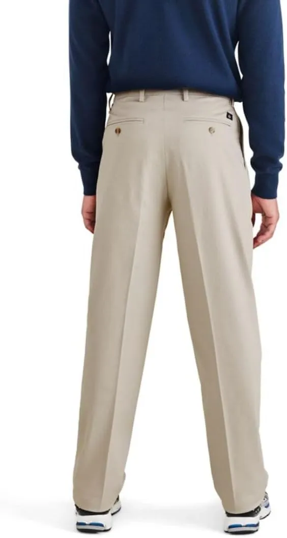 DOCKERS Mens Relaxed Fit Signature Iron Free Khaki with Stain Defender Pants-Pleated