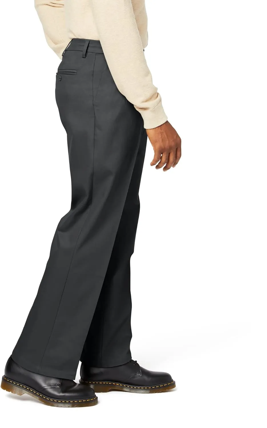 DOCKERS Men's Relaxed Fit Signature Khaki Lux Cotton Stretch Pants-Pleated