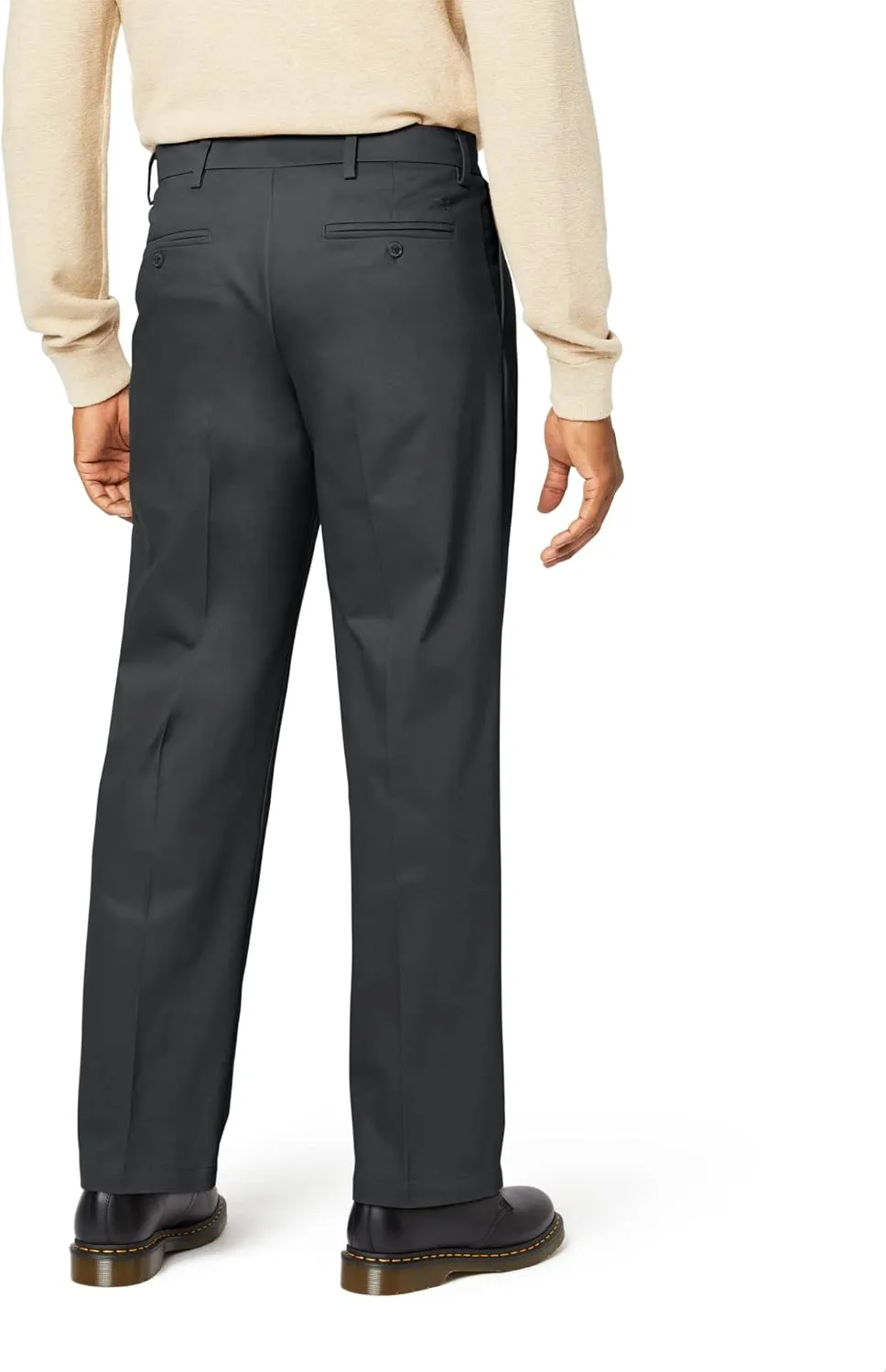 DOCKERS Men's Relaxed Fit Signature Khaki Lux Cotton Stretch Pants-Pleated