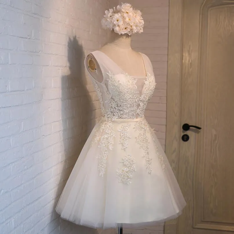 Embellished Tulle Short Homecoming Dress