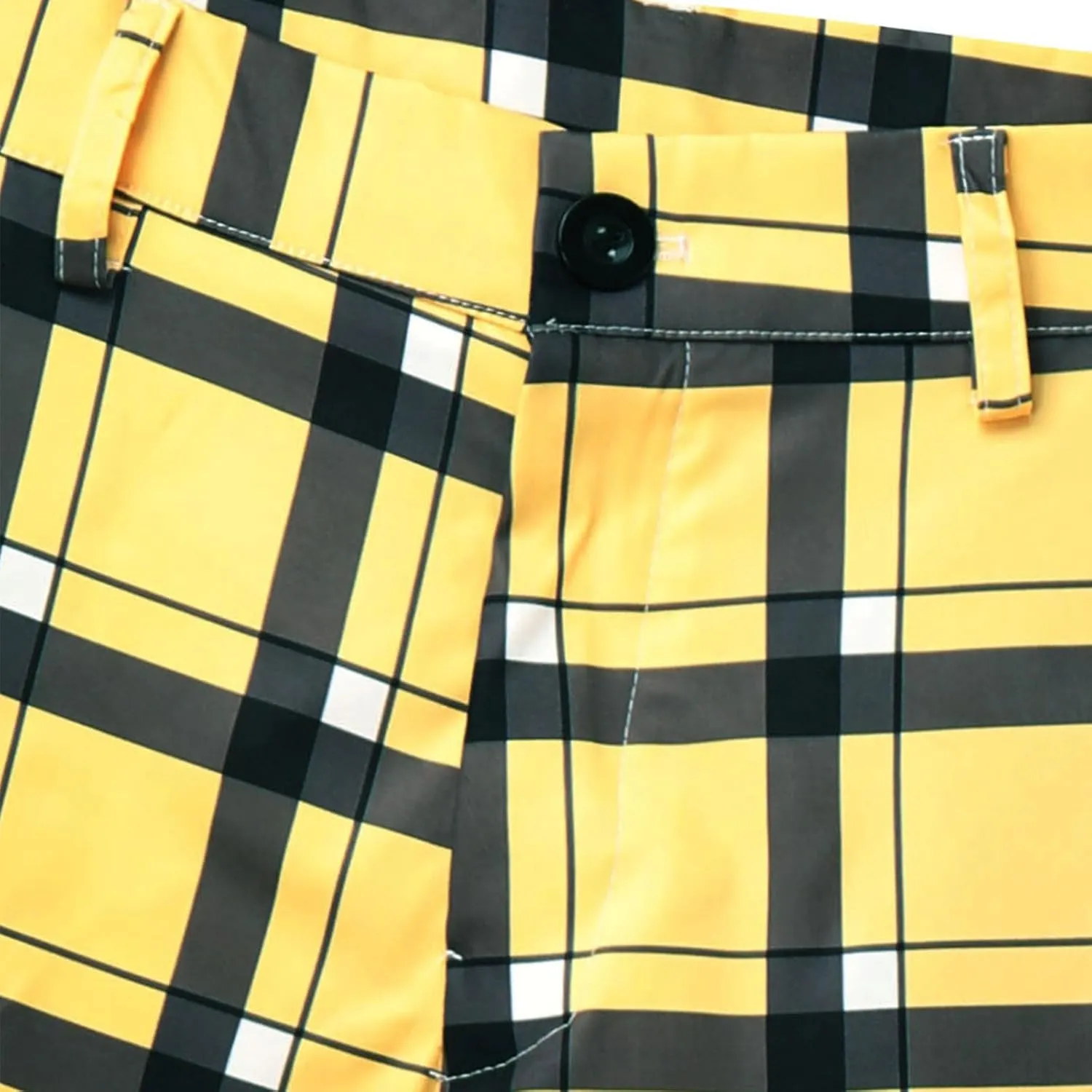 Finelylove Mens Dress Pants Slim Fit Flat Front Casual Plaid Pants Stretch Tapered Business Work Pants Chino Trousers