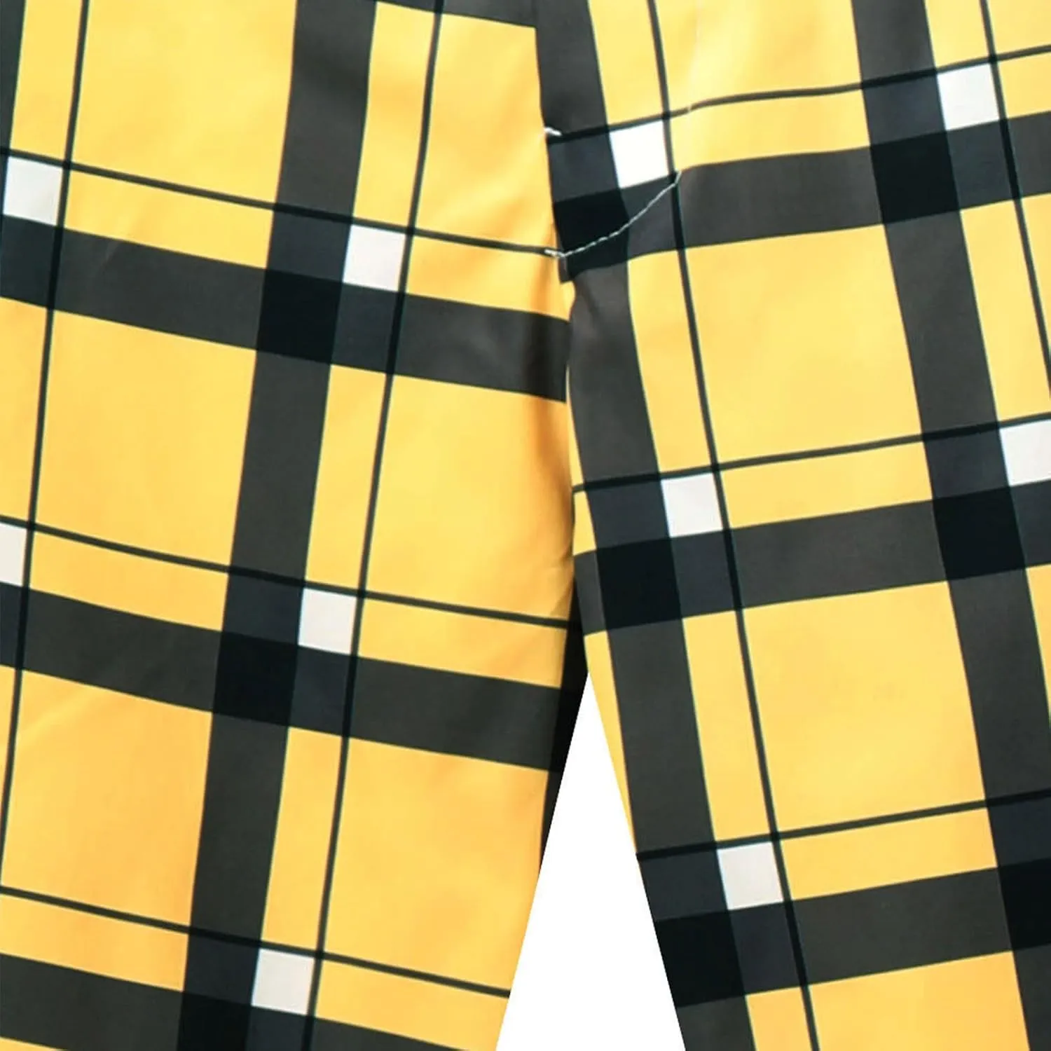 Finelylove Mens Dress Pants Slim Fit Flat Front Casual Plaid Pants Stretch Tapered Business Work Pants Chino Trousers