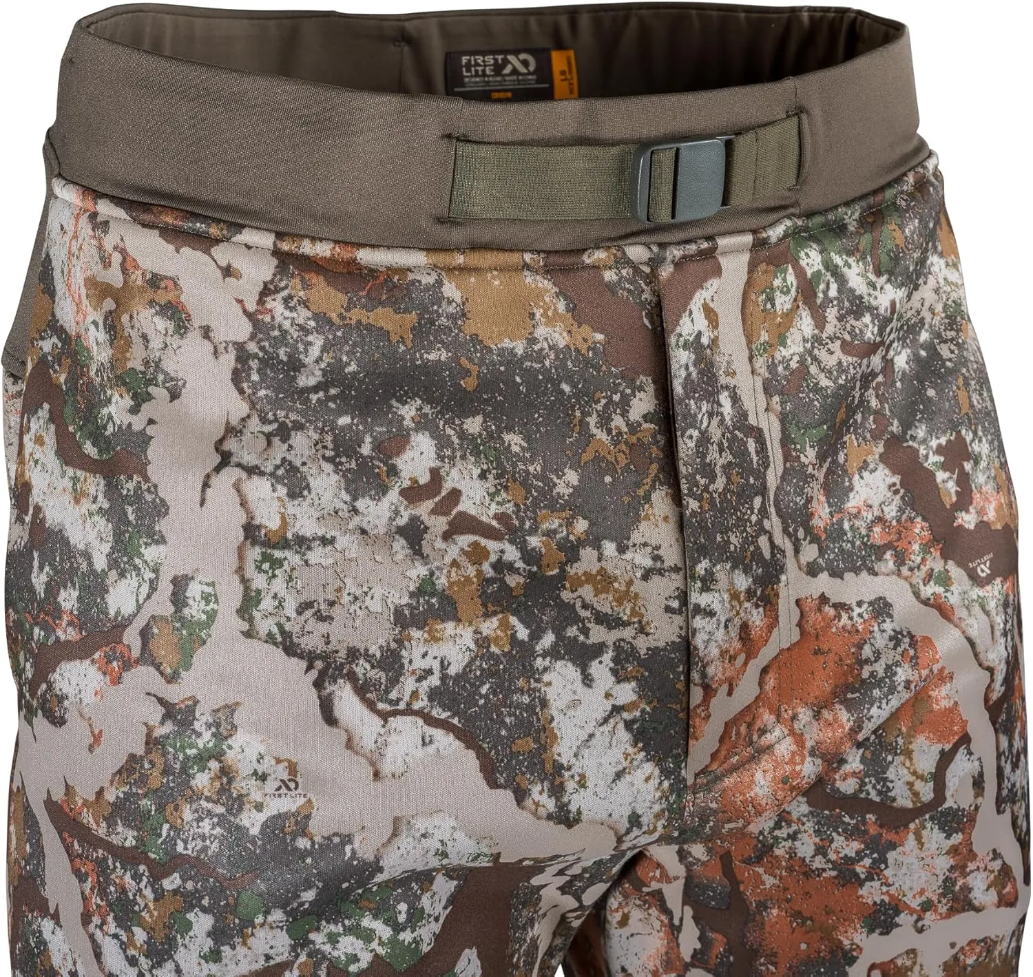 First Lite Mens Origin Pant - Lightweight Fleece Camo Hunting Pants