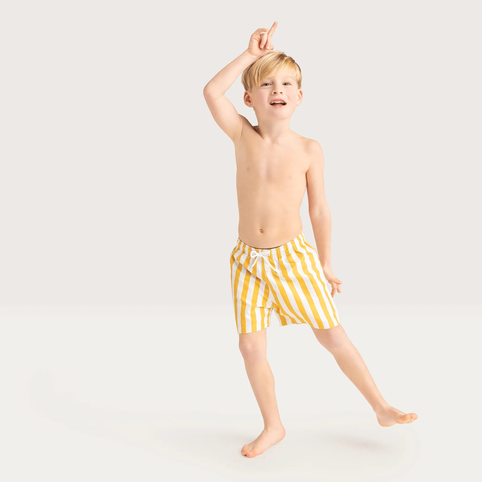 Flow | Yellow/White UV Swim Shorts Boys