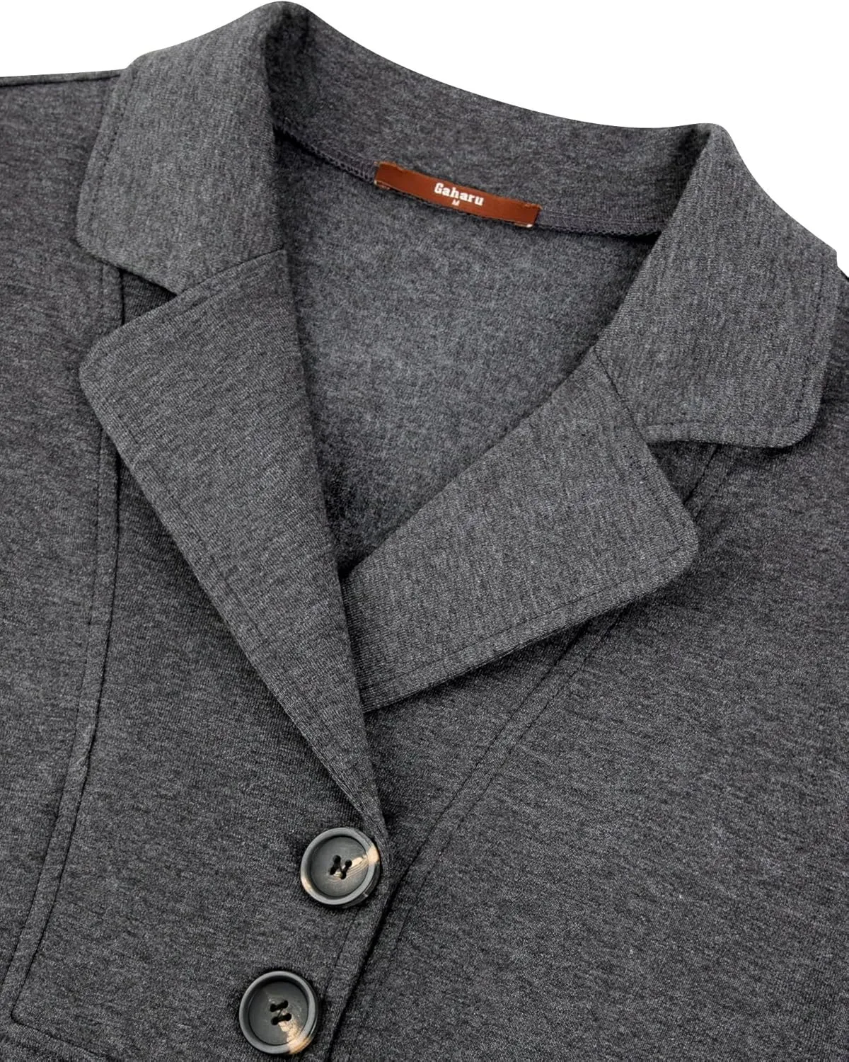 Gaharu Women's Swing Tunic Notch Collar Ladies Button Sweatshirt Long Sleeve Pullover Shirt Tops