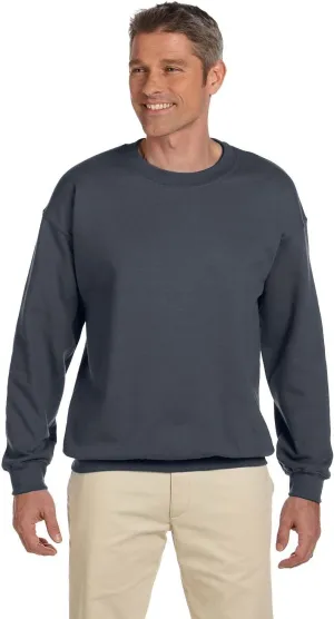 Gildan Men's Heavyweight Waistband Sweatshirt, Dark Heather, L