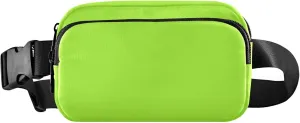 Green Yellow Fanny Packs for Women Waterproof Belt Bag Hip Pouch Funny Travel Waist Bag