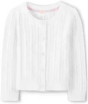 Gymboree Girls' and Toddler Long Sleeve Button Front Cardigan