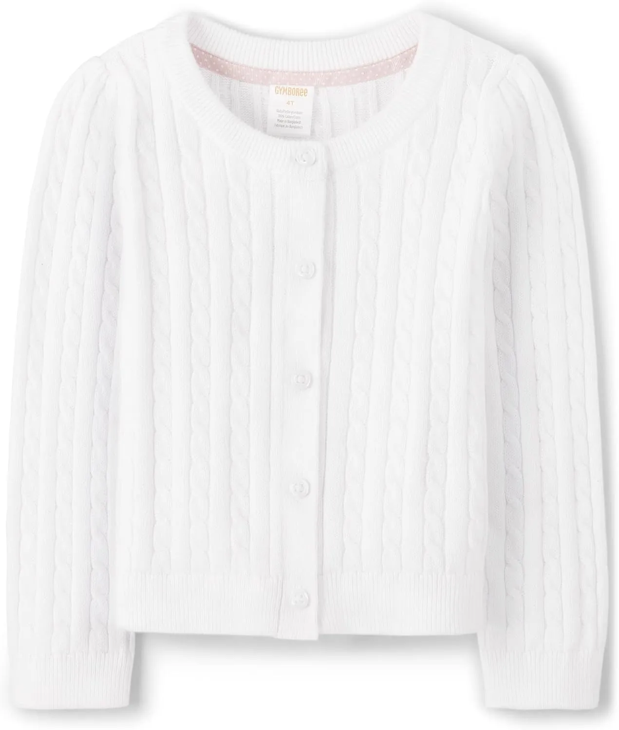 Gymboree Girls' and Toddler Long Sleeve Button Front Cardigan