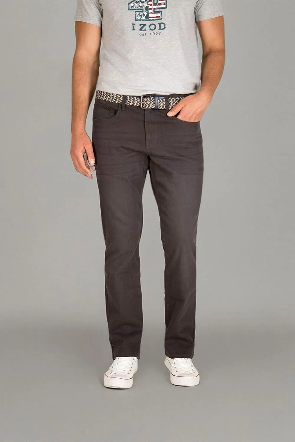 IZOD Men's Relaxed Fit Comfort Stretch Denim Jeans