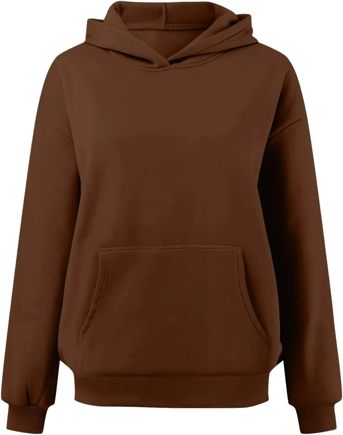 JiXiang Pink Hoodie Womens Oversized Hoodies Fleece Sweatshirts Long Sleeve Sweaters Pullover Fall Clothes with Pocket