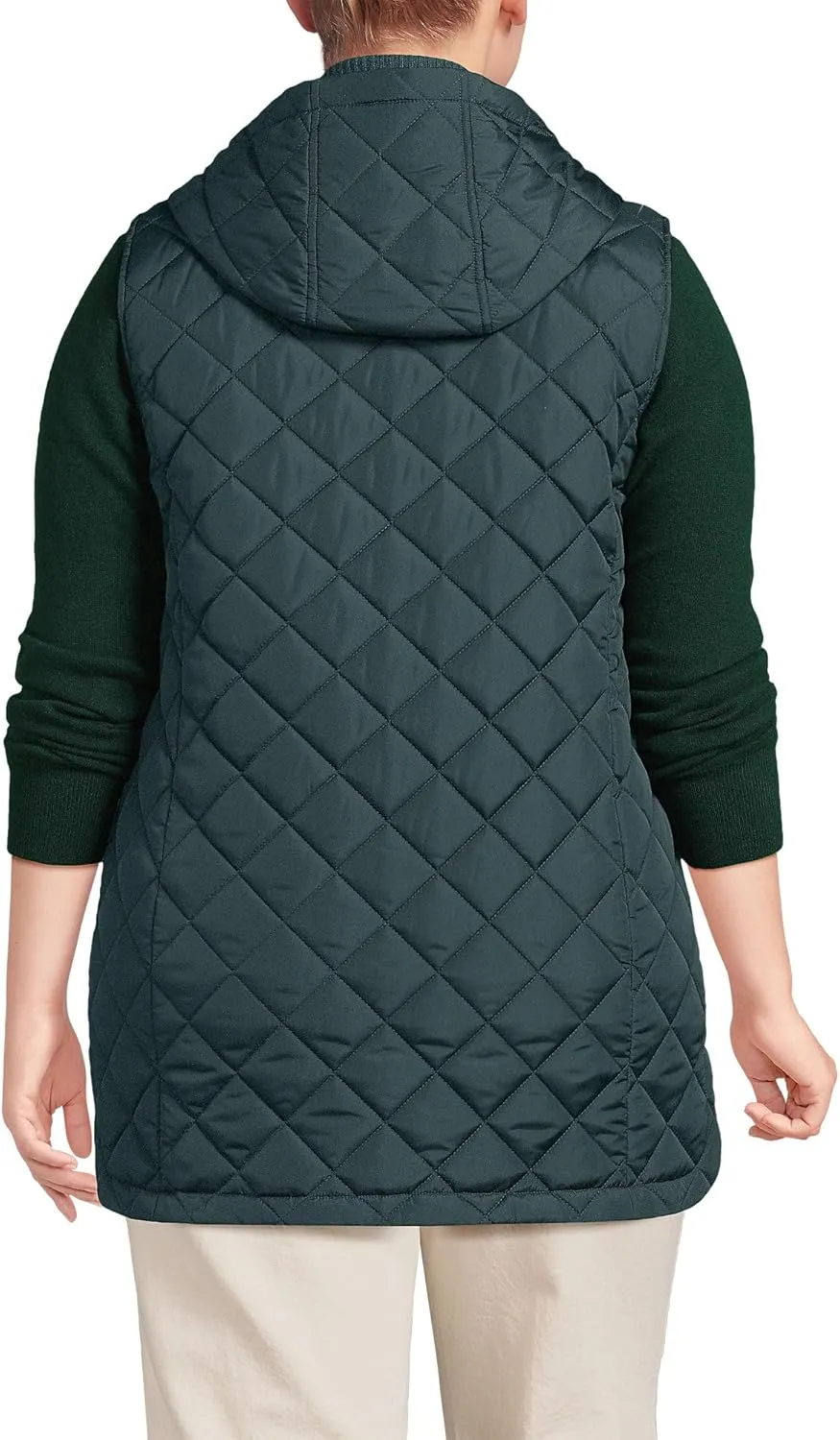 Lands' End Women's FeatherFree Insulated Hooded Vest