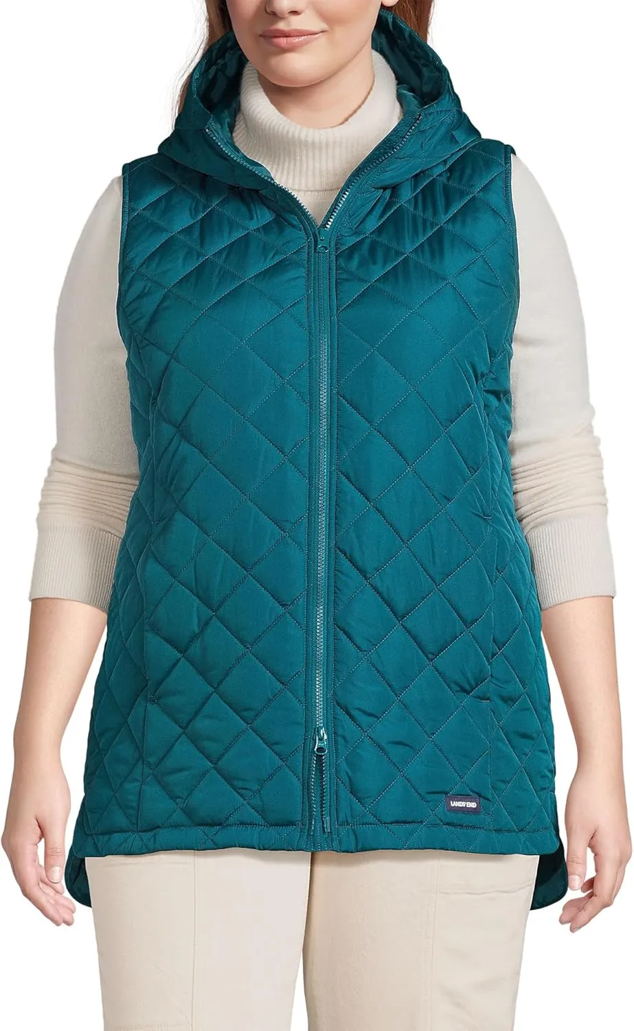 Lands' End Women's FeatherFree Insulated Hooded Vest