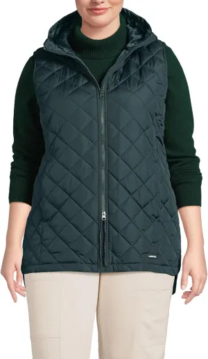 Lands' End Women's FeatherFree Insulated Hooded Vest