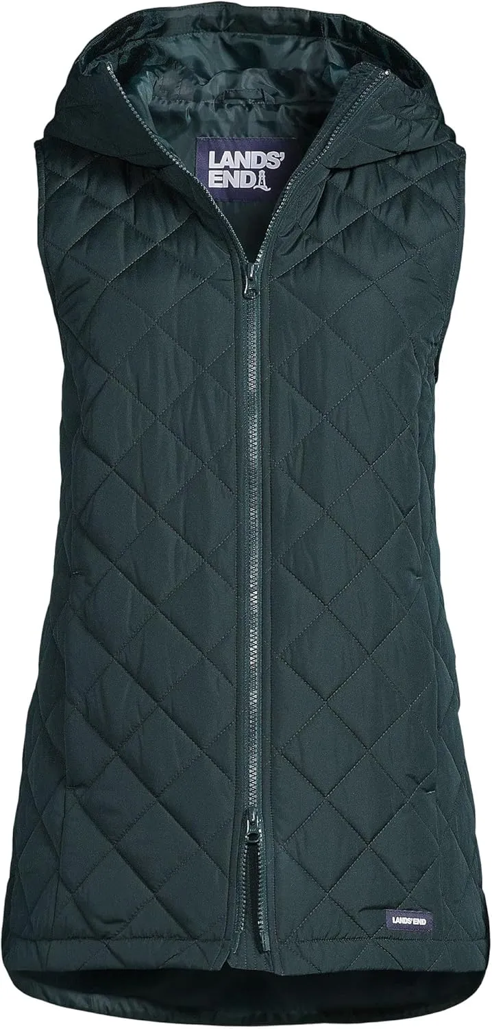Lands' End Women's FeatherFree Insulated Hooded Vest