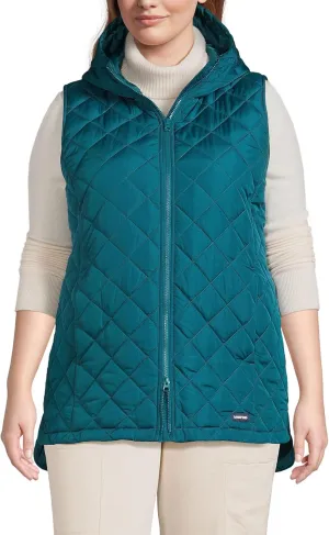 Lands' End Women's FeatherFree Insulated Hooded Vest