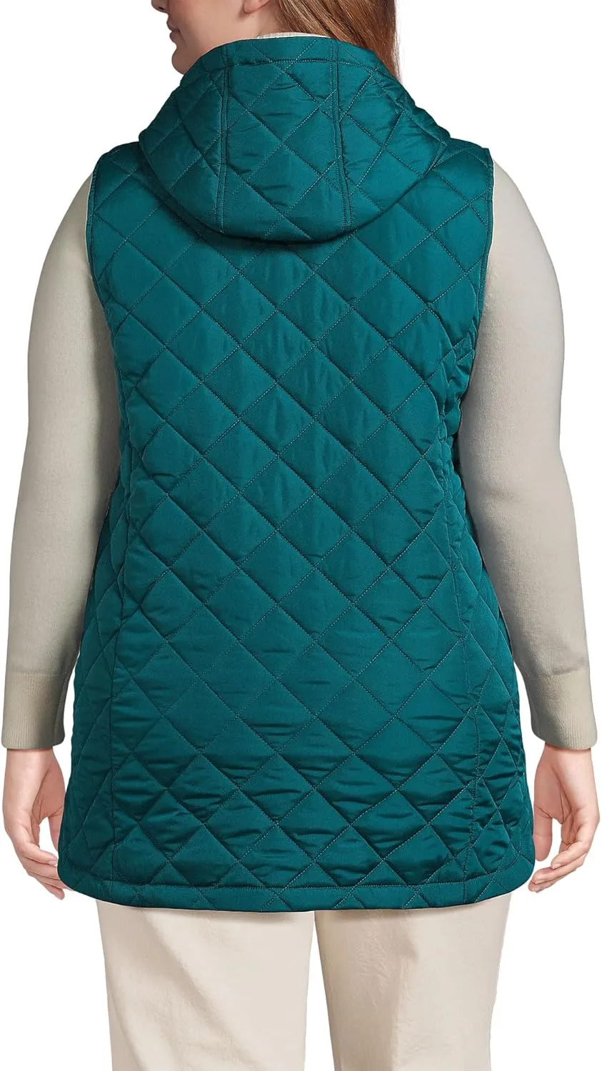 Lands' End Women's FeatherFree Insulated Hooded Vest