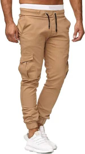 LCMTWX Mens Athletic Pants Men Sport Casual Elastic Joggings Pockets Baggy Men's Casual Pants Sweat Pants for Mens White