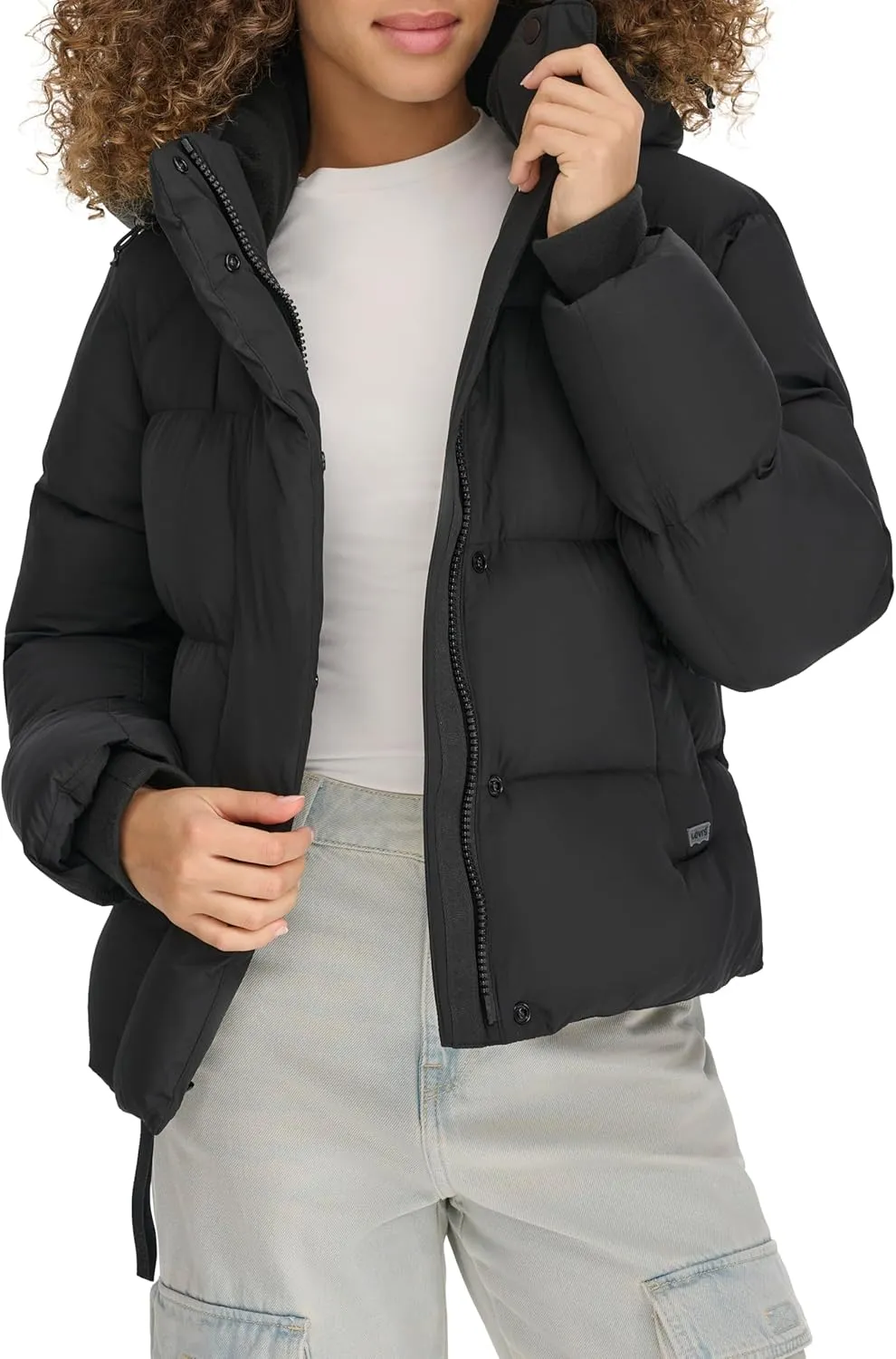 Levi's Women's Cloud Puff Hooded Puffer Jacket